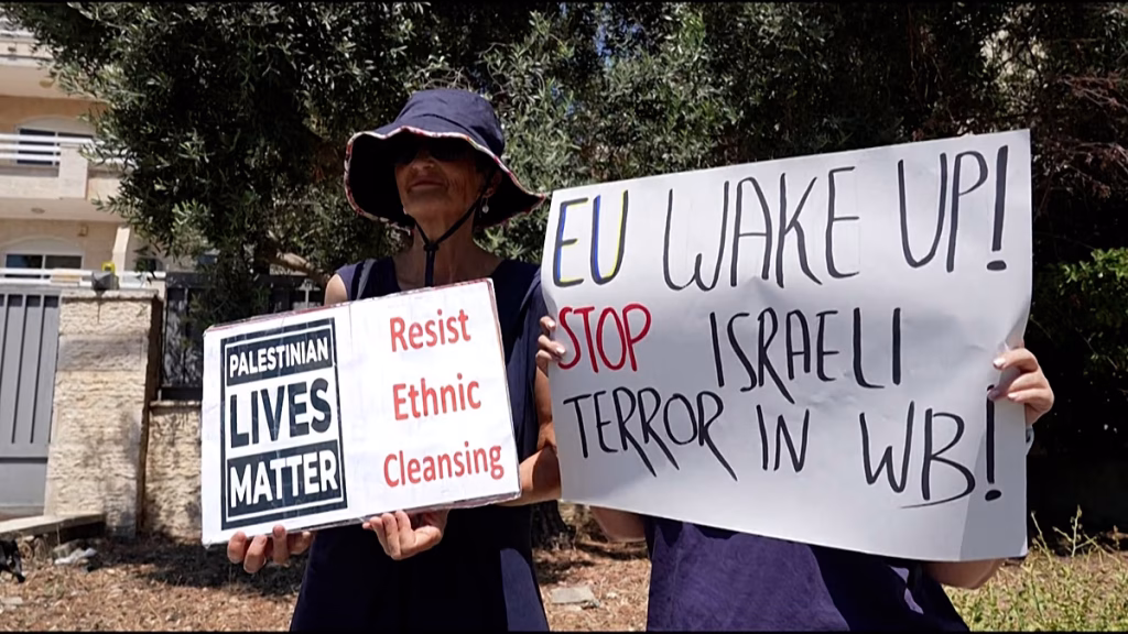 Activistas israelíes instan a la UE en Jerusalén, “el silencio es complicidad” sobre Gaza