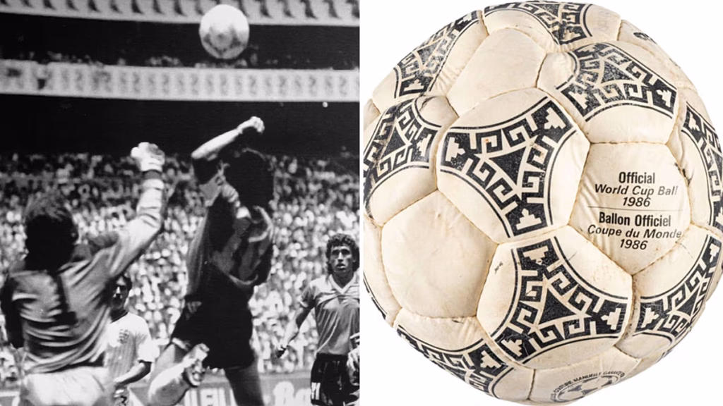 Balón de la “mano de Dios” de Maradona se vende por 2,9 millones de euros, por debajo de lo previsto