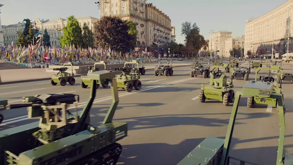 El desfile de robots y drones de Ucrania anticipa el futuro de la guerra