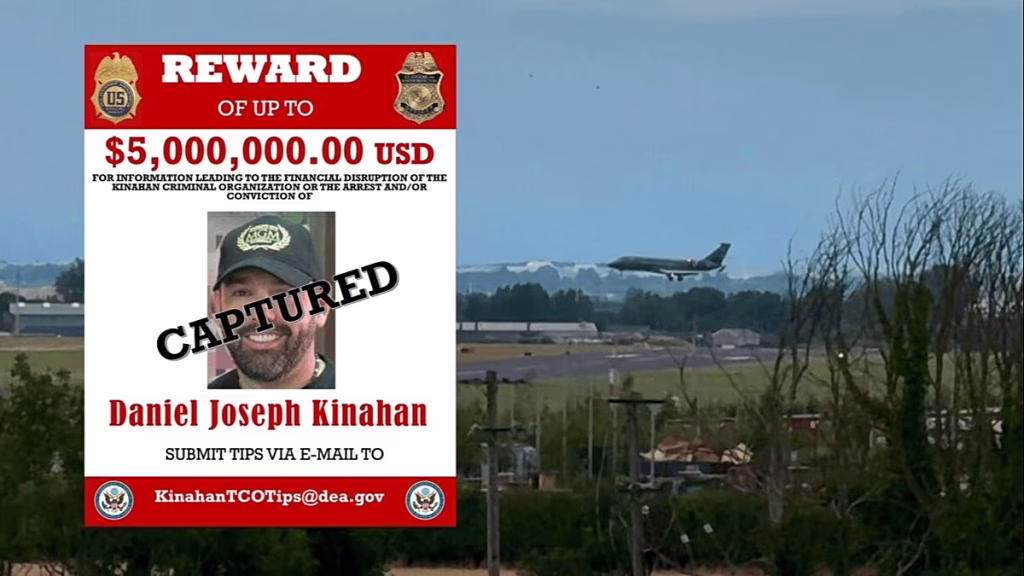 El presunto jefe criminal irlandés Daniel Kinahan es extraditado de Dubái a Dublín