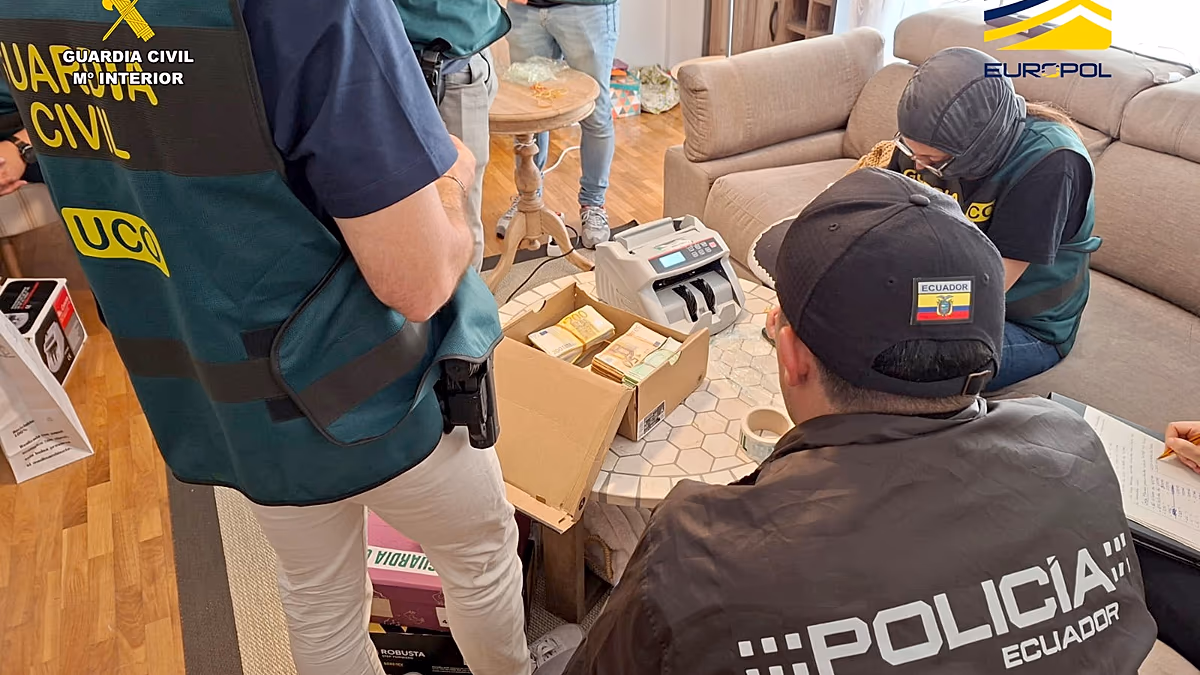 Más de 21 toneladas de cocaína intervenidas en un operativo antidrogas de España y Ecuador