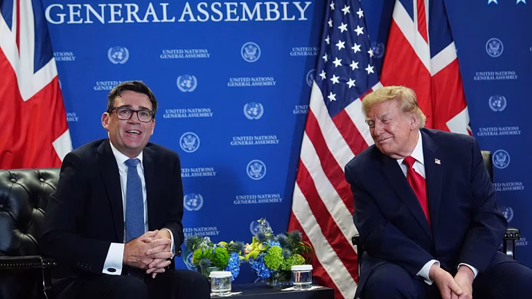Burnham presume de su “buena conexión” con Trump tras mantener en Nueva York su primer cara a cara