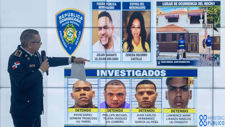 Detenidos los 4 sospechosos del asesinato de la esposa del merenguero dominicano Julián Oro Duro