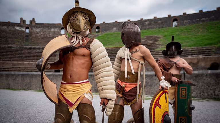 En las Jornadas Europeas del Patrimonio Pompeya recrea gladiadores y tradiciones del siglo 1 d. C