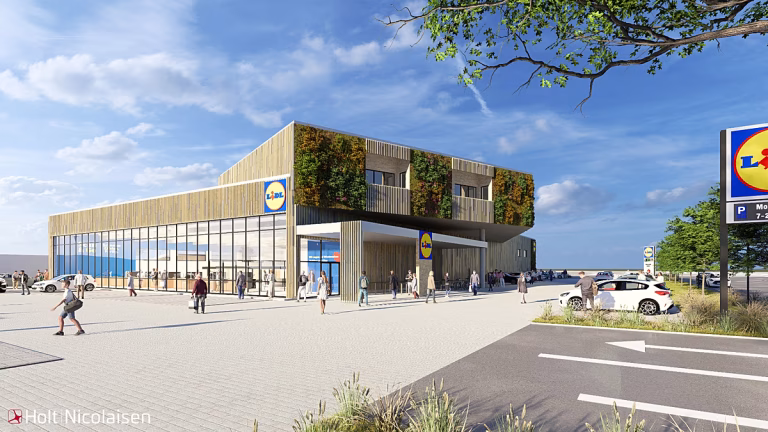 Lidl revoluciona la isla de lujo de Sylt con un centro ecoeficiente que combina supermercado y vivienda