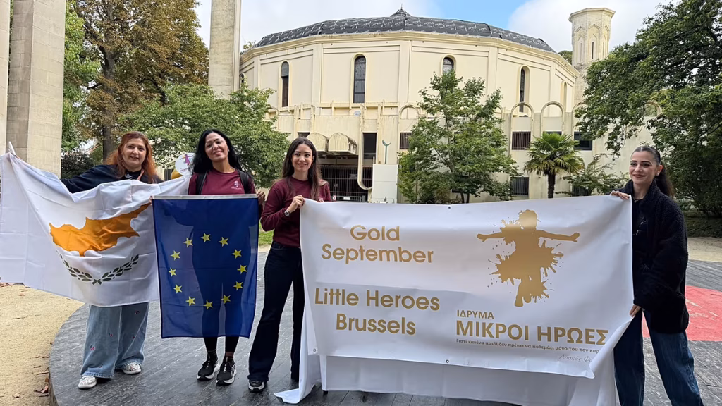 Una caminata solidaria en Bruselas en apoyo a los niños que padecen cáncer