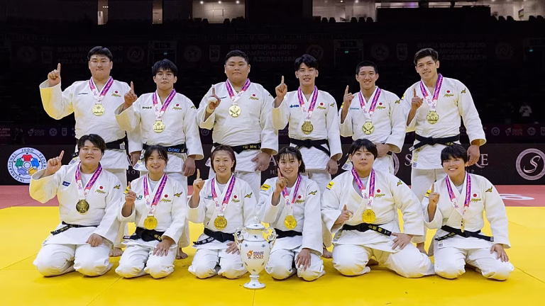 Judo: Japón recupera el título mundial por equipos mixtos con su octavo oro en Bakú